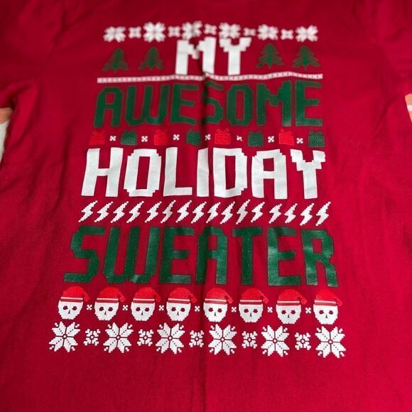 ❤️🔥 My Awesome Holiday Sweater T-Shirt Christmas in the South! Red Yout… - Picture 2 of 5